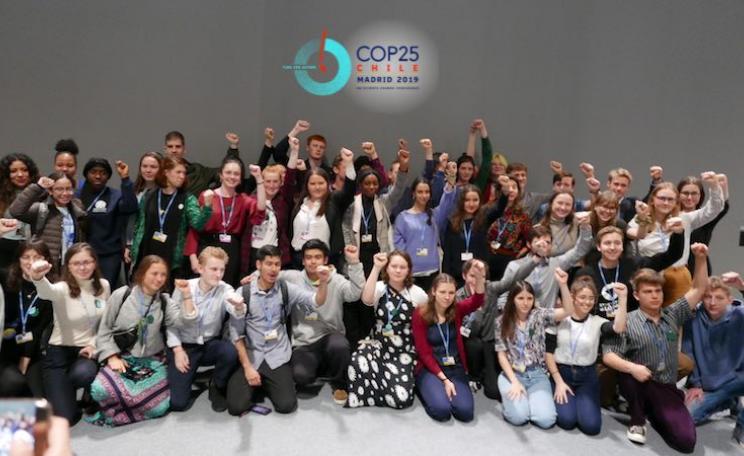 Youth strikers at COP25