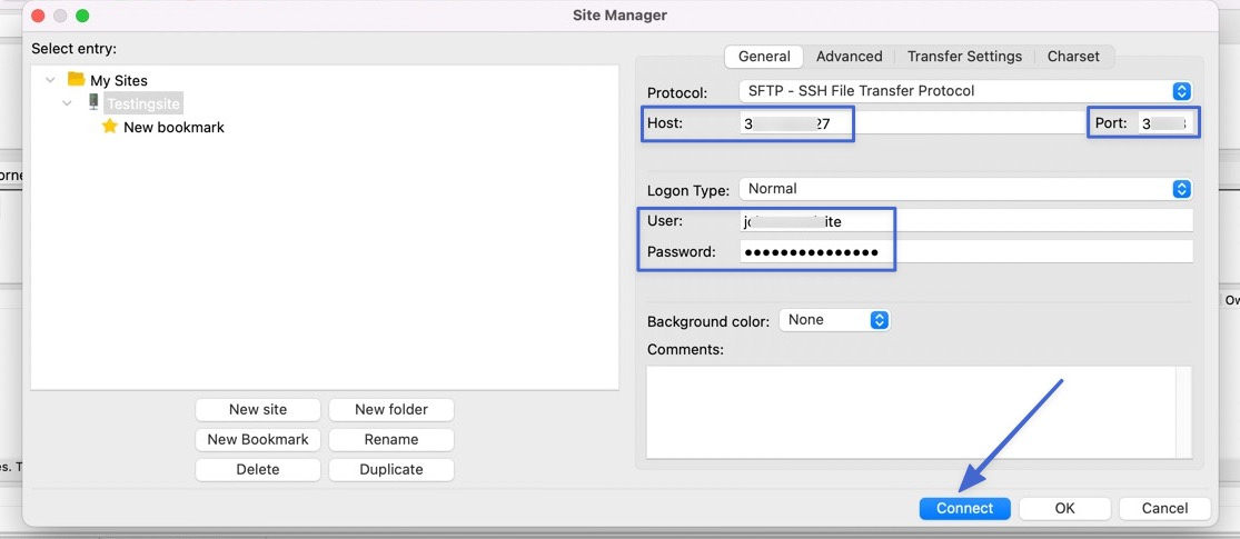 connect with credentials - what is ftp