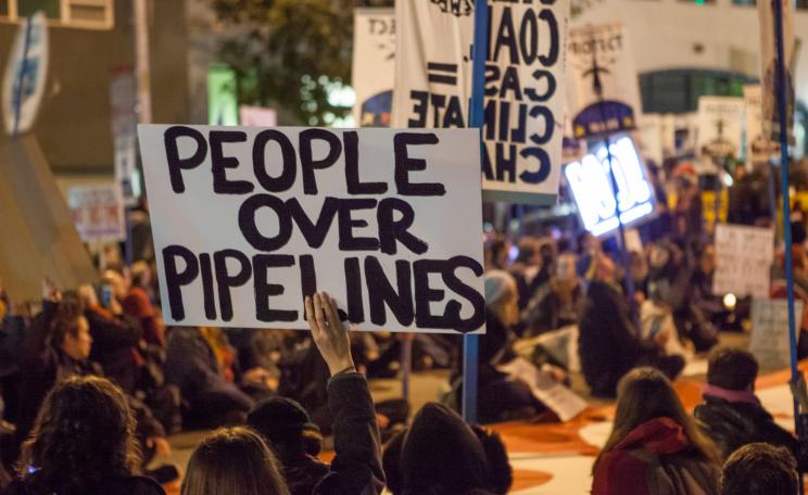 Pipeline protest