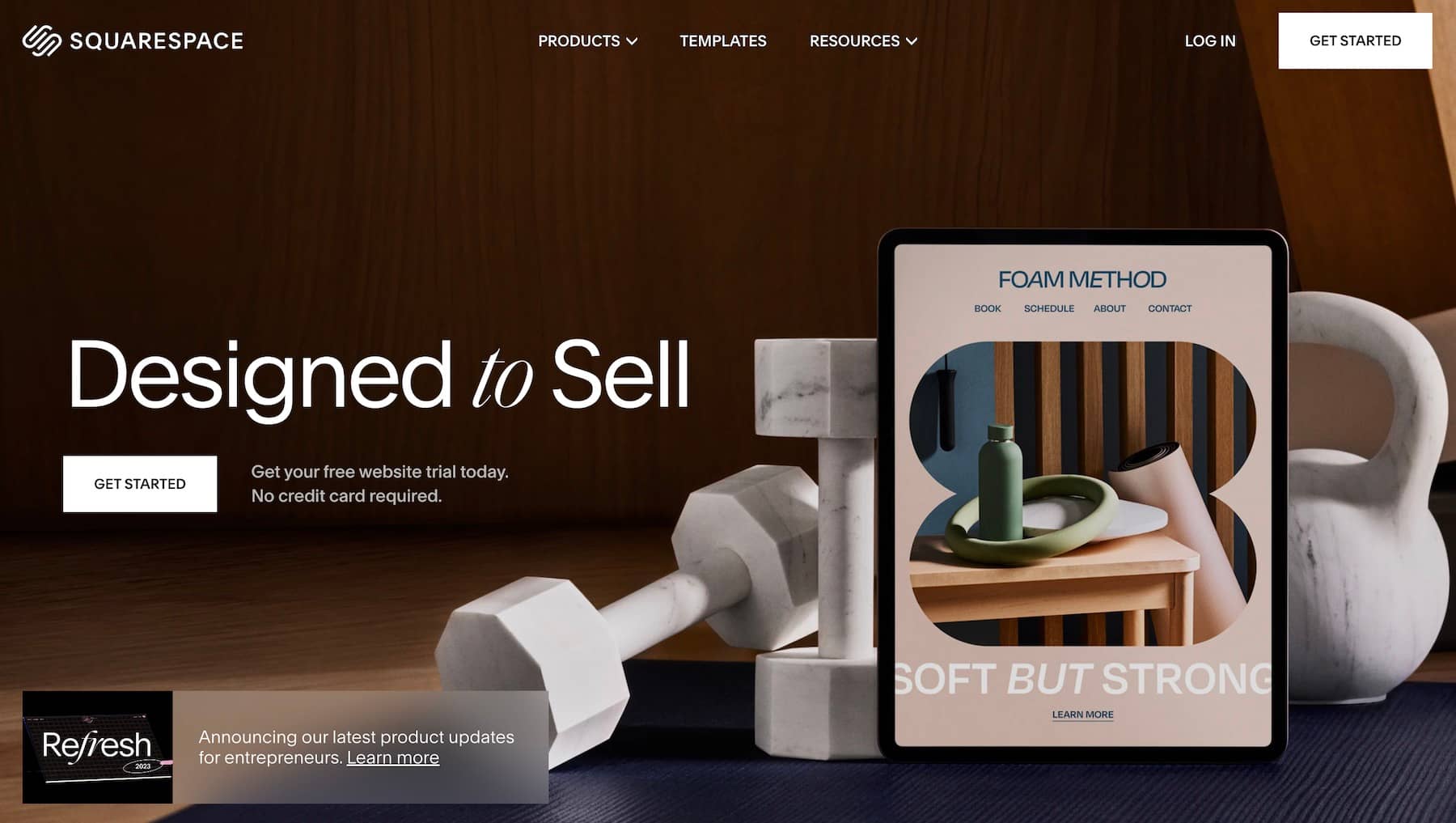 Best website builders: Squarespace.