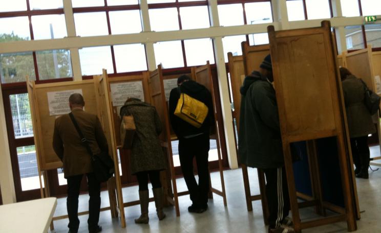 Voting booths