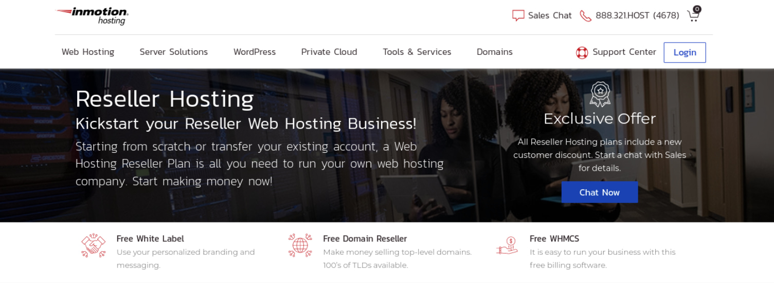 InMotion reseller hosting