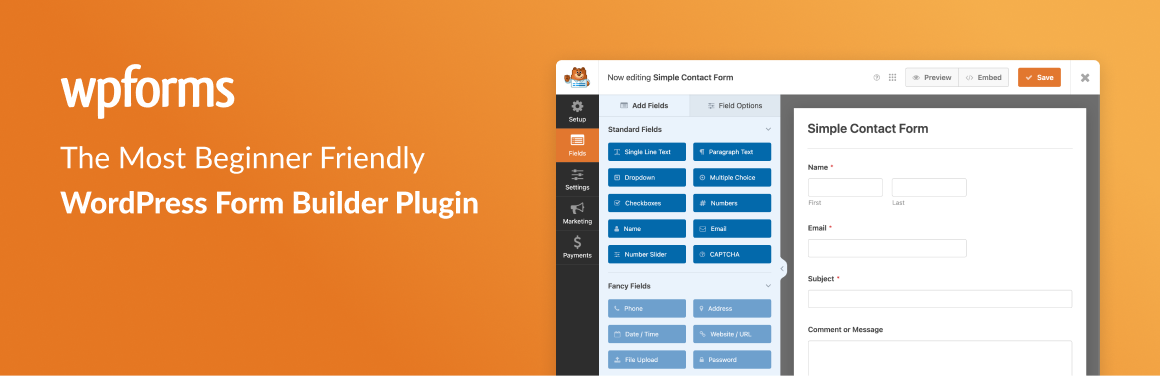 WPForms – Easy Form Builder for WordPress – Contact Forms, Payment Forms, Surveys, & More