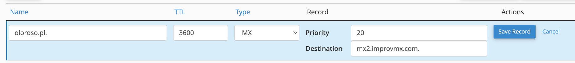 my dns settings