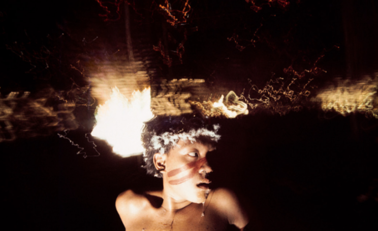 Antônio Korihana thëri, a young man under the effect of the hallucinogenic powder yãkoana, Catrimani, Roraima, 1972–1976